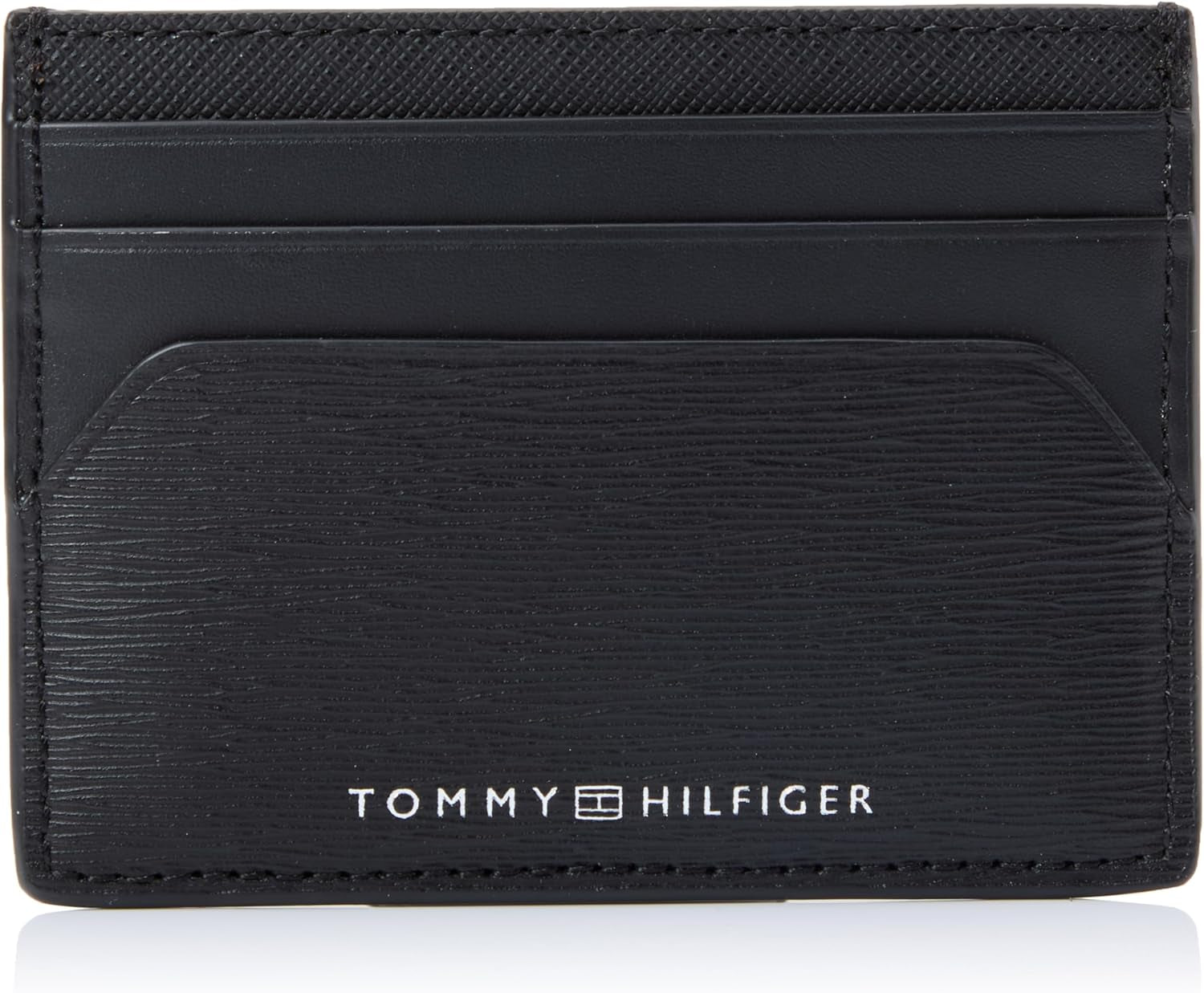 Tommy Hilfiger heren TH PLAQUE CC HOLDER, zwart, één maat herenportemonnee Naty Shop standaardtitel