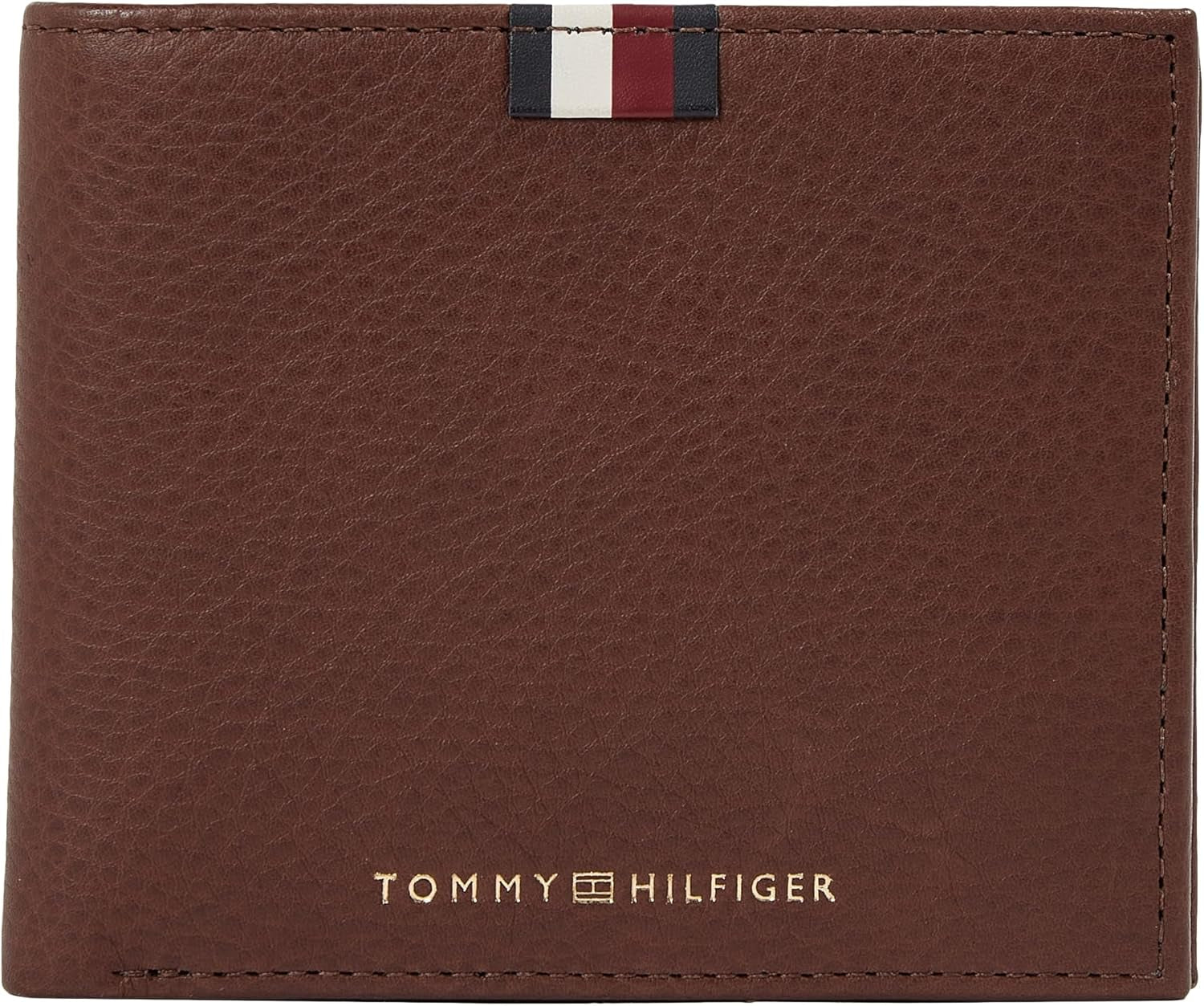 Tommy Hilfiger Heren Th Prem Lea Cc en Coin Am0am11265 Portemonnees Heren Portemonnee Naty Shop Bruin (donker kastanje) Os