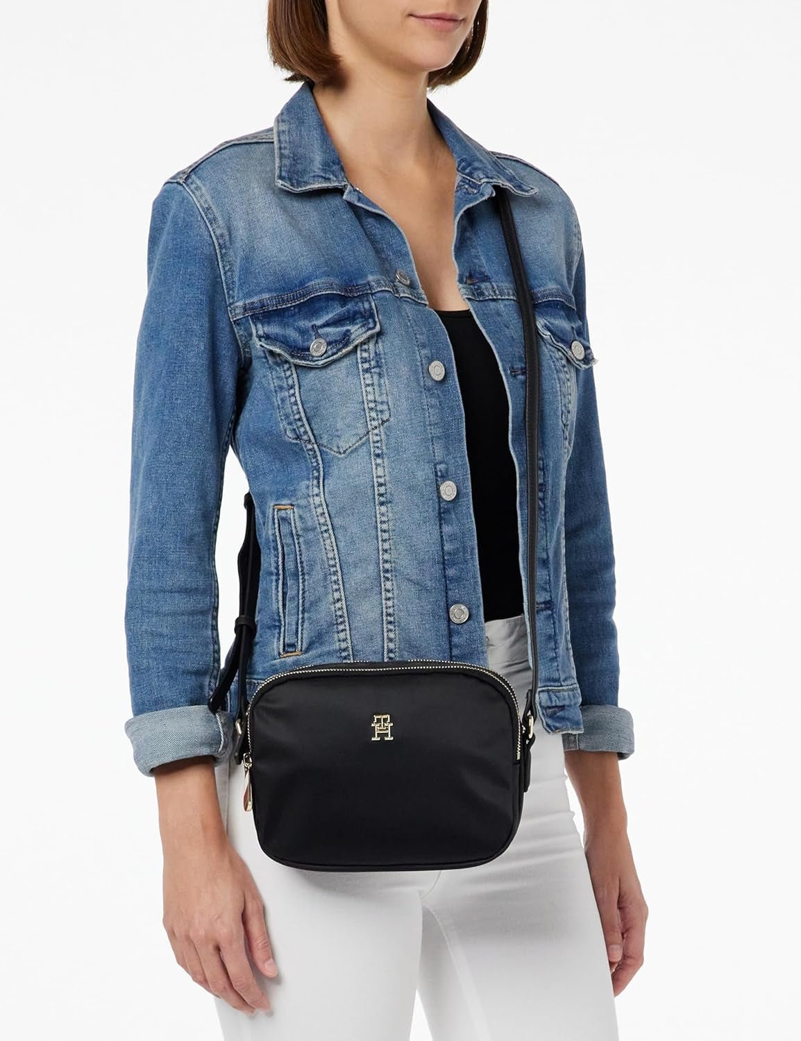 Tommy Hilfiger POPPY TH CROSSOVER Crossovers dames, zwart (zwart), OS damestassen Naty Shop
