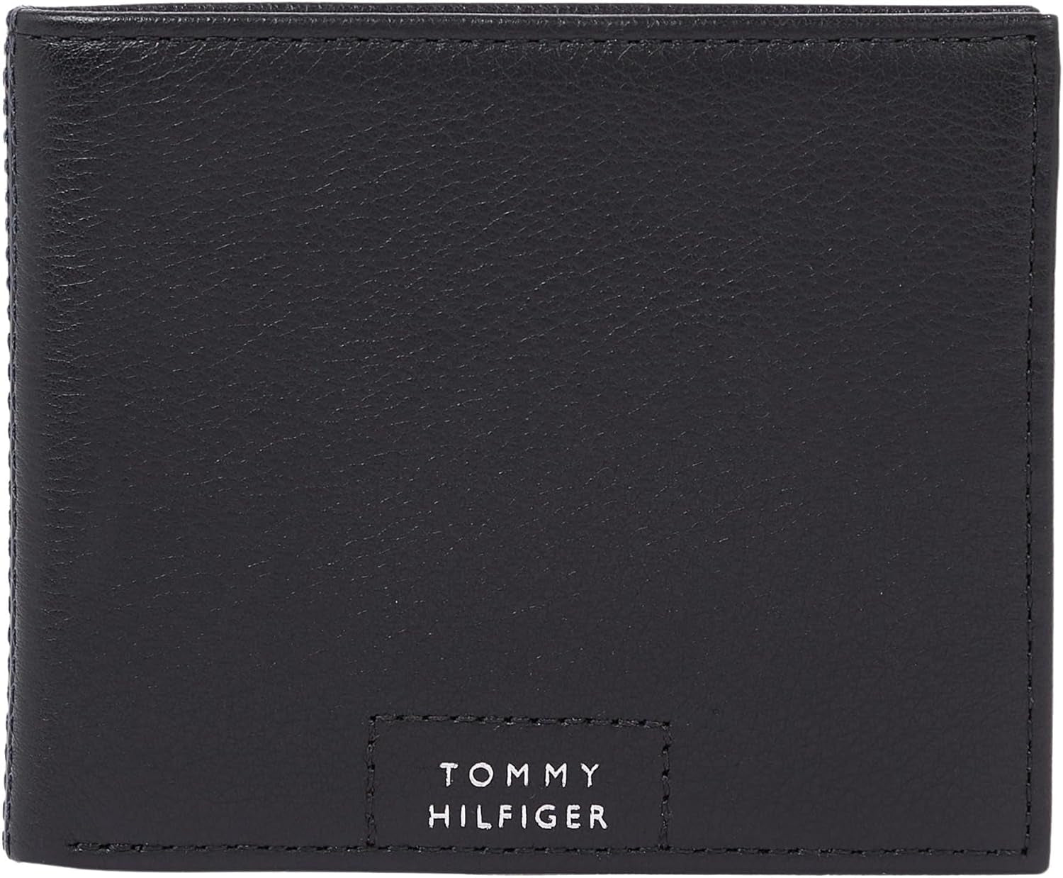 Tommy Hilfiger Herenportemonnee Leren miniportemonnee Klein Naty Shop Herenportemonnee Zwart (zwart) Os