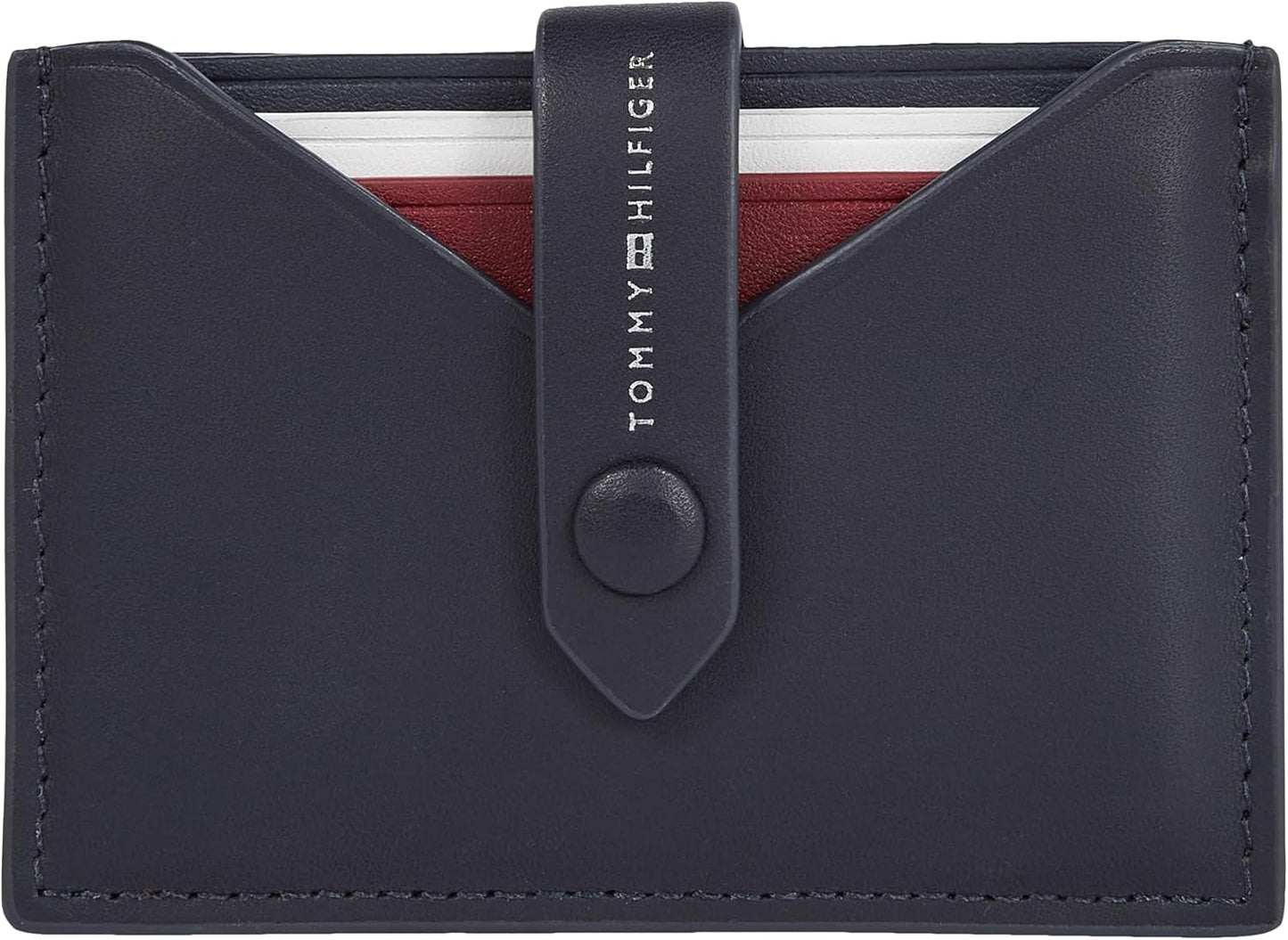 Tommy Hilfiger Herenportemonnee Smooth Retractable Cc Small, Blauw (Space Blue), Onesize Herenportemonnee Naty Shop Standaardtitel