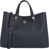 Tommy Hilfiger schooltas embleem afneembare schouderband Tassen Dames Naty Shop Blauw (Space Blue)