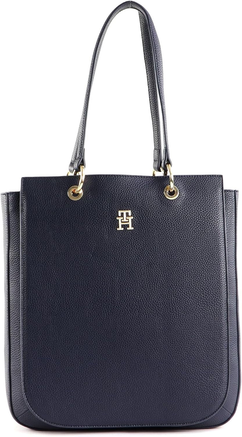 Tommy Hilfiger Th Emblem Ns Work Tote Aw0aw14498 Tote Bag Dames Tassen Naty Shop Blauw (Space Blue)