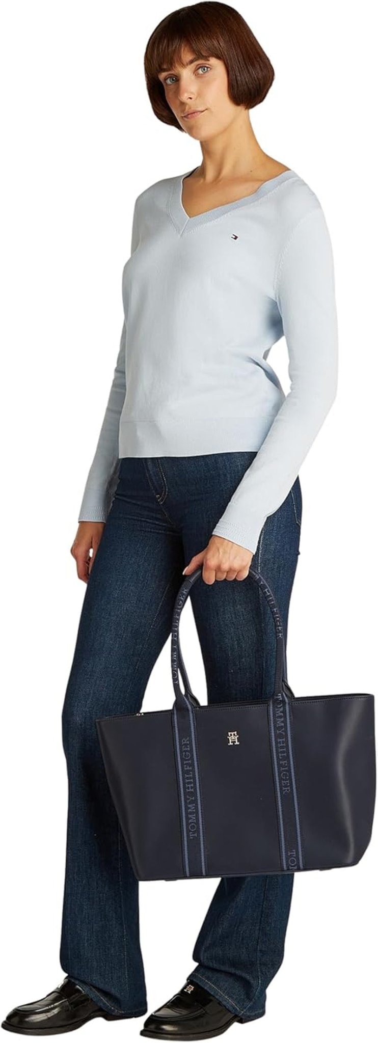 Tommy Hilfiger Th Logotape Tote Aw0aw17198 Tote Bag Damestassen Naty Shop
