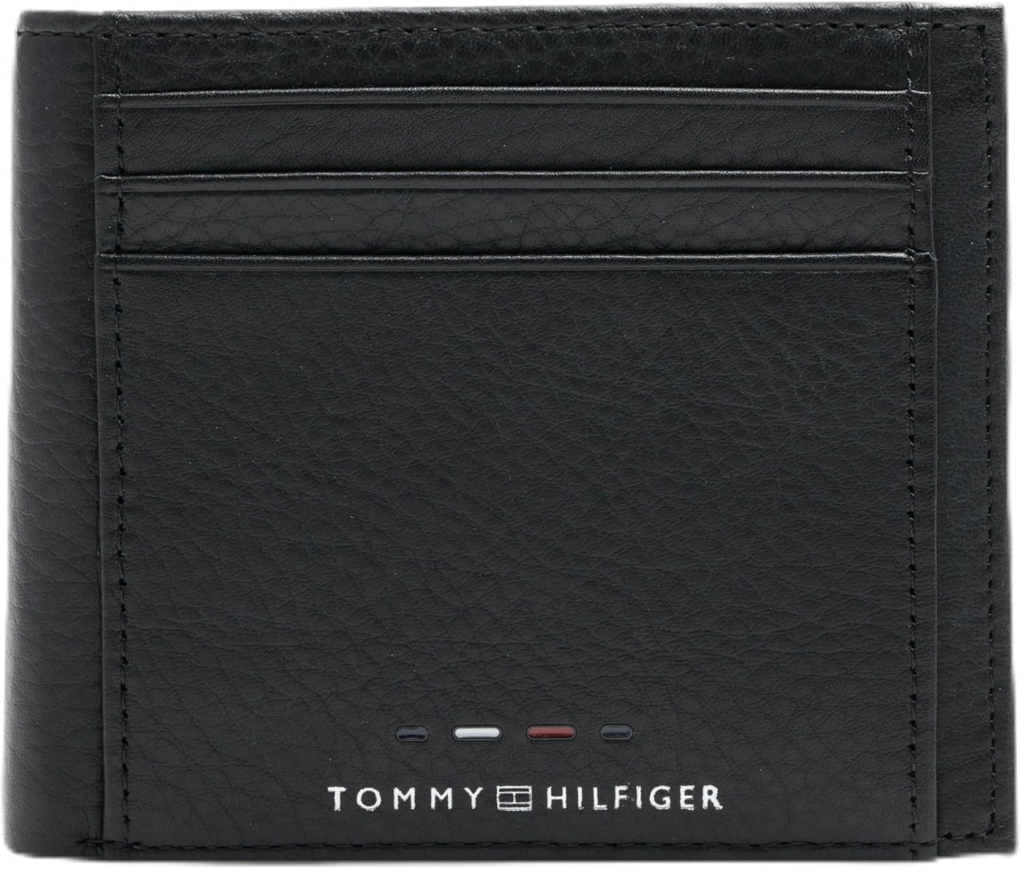 Tommy Hilfiger TH PREMIUM LEATHER EXTRA CC COIN Dubbele portemonnee voor heren Zwart OS Portemonnee voor heren Naty Shop Standaardtitel