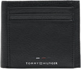 Tommy Hilfiger TH PREMIUM LEATHER EXTRA CC COIN Dubbele portemonnee voor heren Zwart OS Portemonnee voor heren Naty Shop Standaardtitel