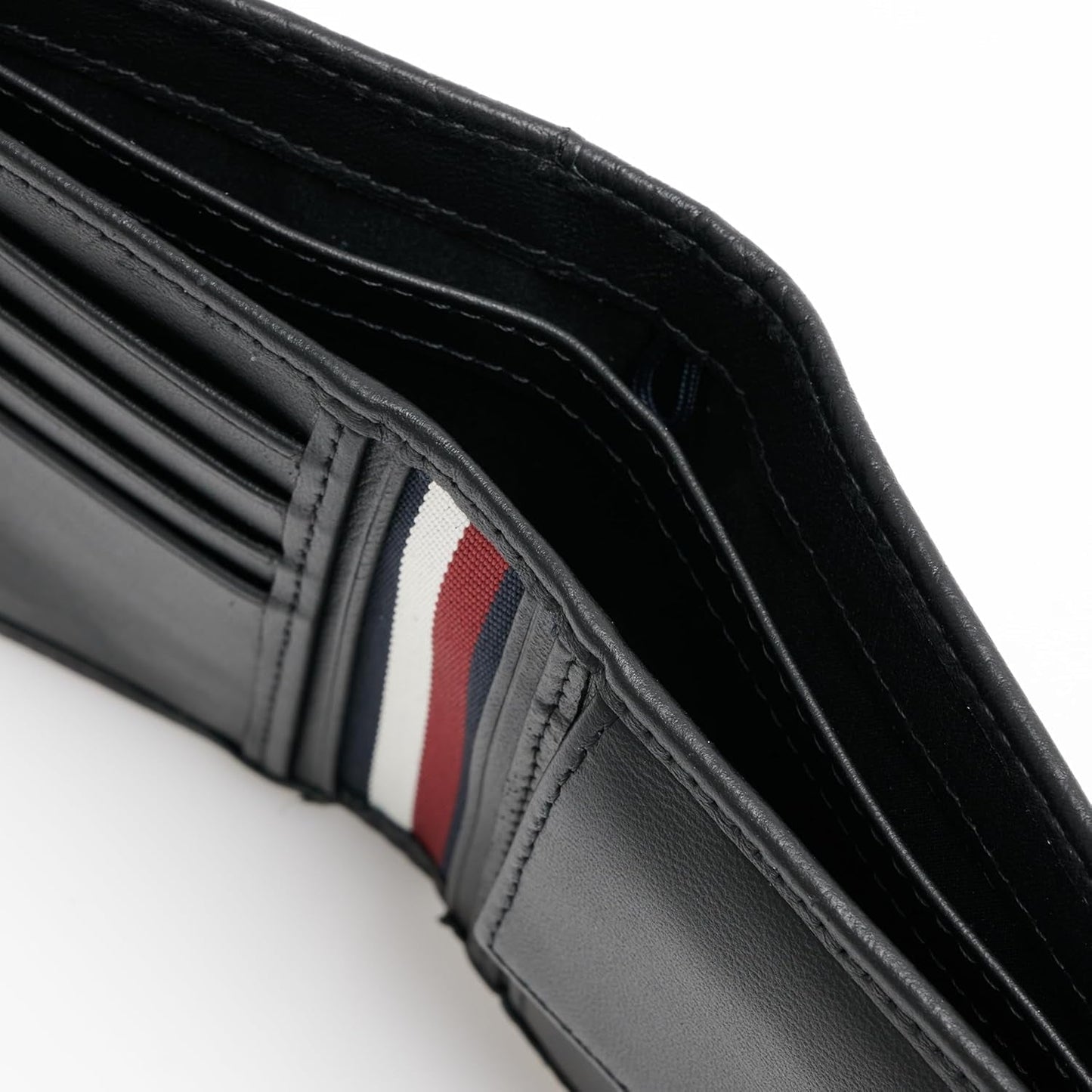 Tommy Hilfiger TH PREMIUM LEATHER EXTRA CC COIN Dubbele portemonnee voor heren Zwart OS Portemonnee voor heren Naty Shop
