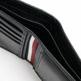 Tommy Hilfiger TH PREMIUM LEATHER EXTRA CC COIN Dubbele portemonnee voor heren Zwart OS Portemonnee voor heren Naty Shop
