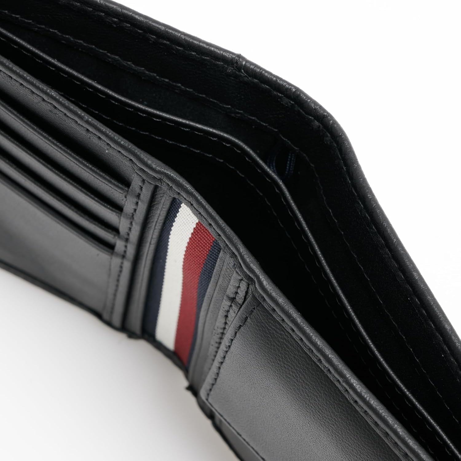Tommy Hilfiger TH PREMIUM LEATHER EXTRA CC COIN Dubbele portemonnee voor heren Zwart OS Portemonnee voor heren Naty Shop