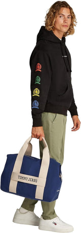Tommy Jeans retro coole weekendtas voor heren, fluweelblauw, bagage- en reisuitrusting in één maat Naty Shop