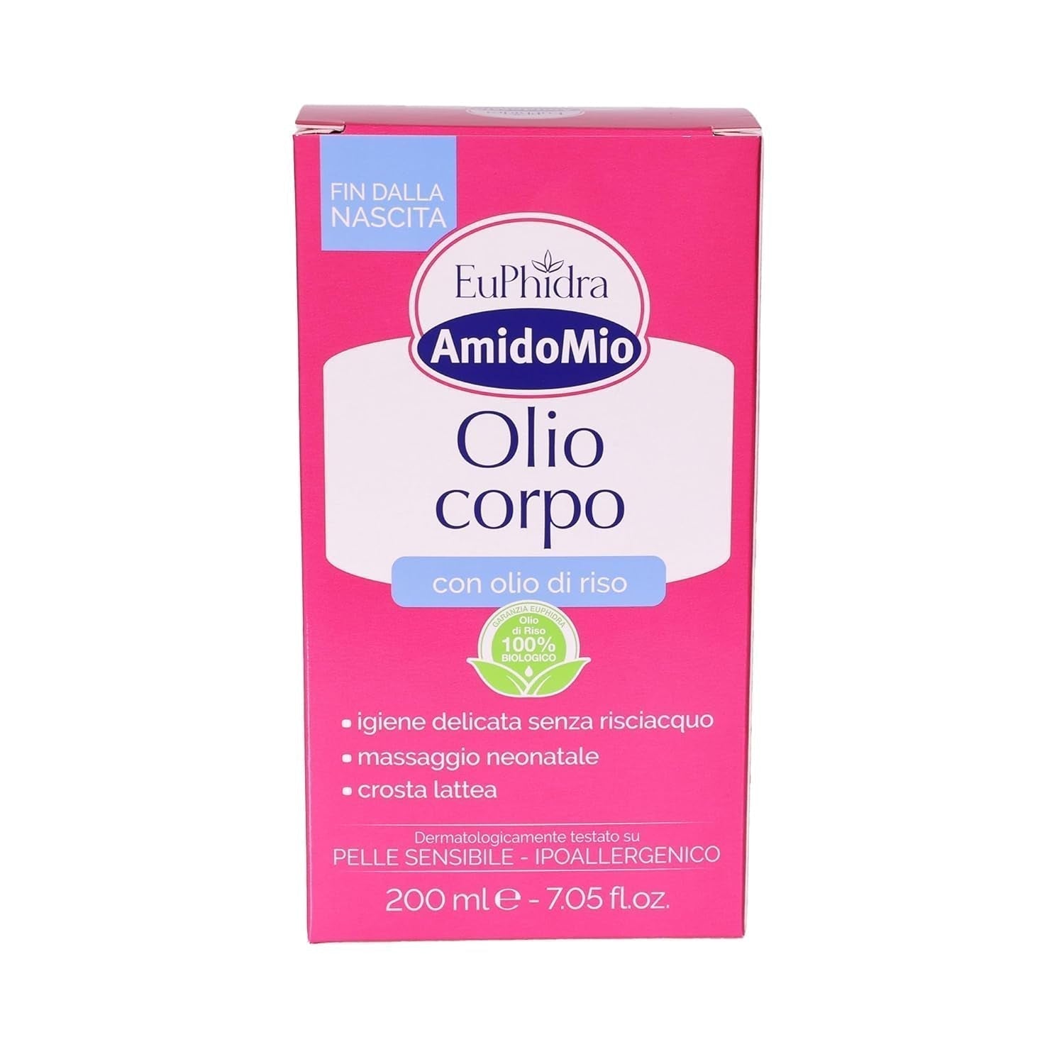 Starch Mio lichaamsolie, verwijdert wiegkapje bij pasgeborenen, 200 ml Kinderen - Bad- en huidverzorging Naty Shop