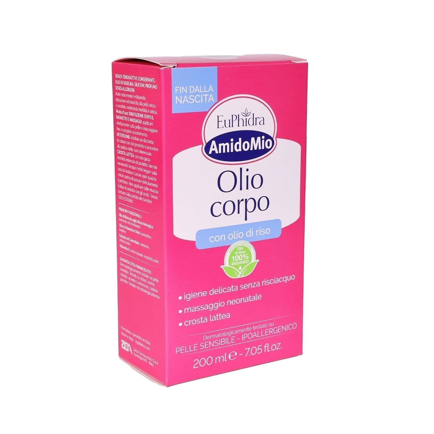 Starch Mio lichaamsolie, verwijdert wiegkapje bij pasgeborenen, 200 ml Kinderen - Bad- en huidverzorging Naty Shop