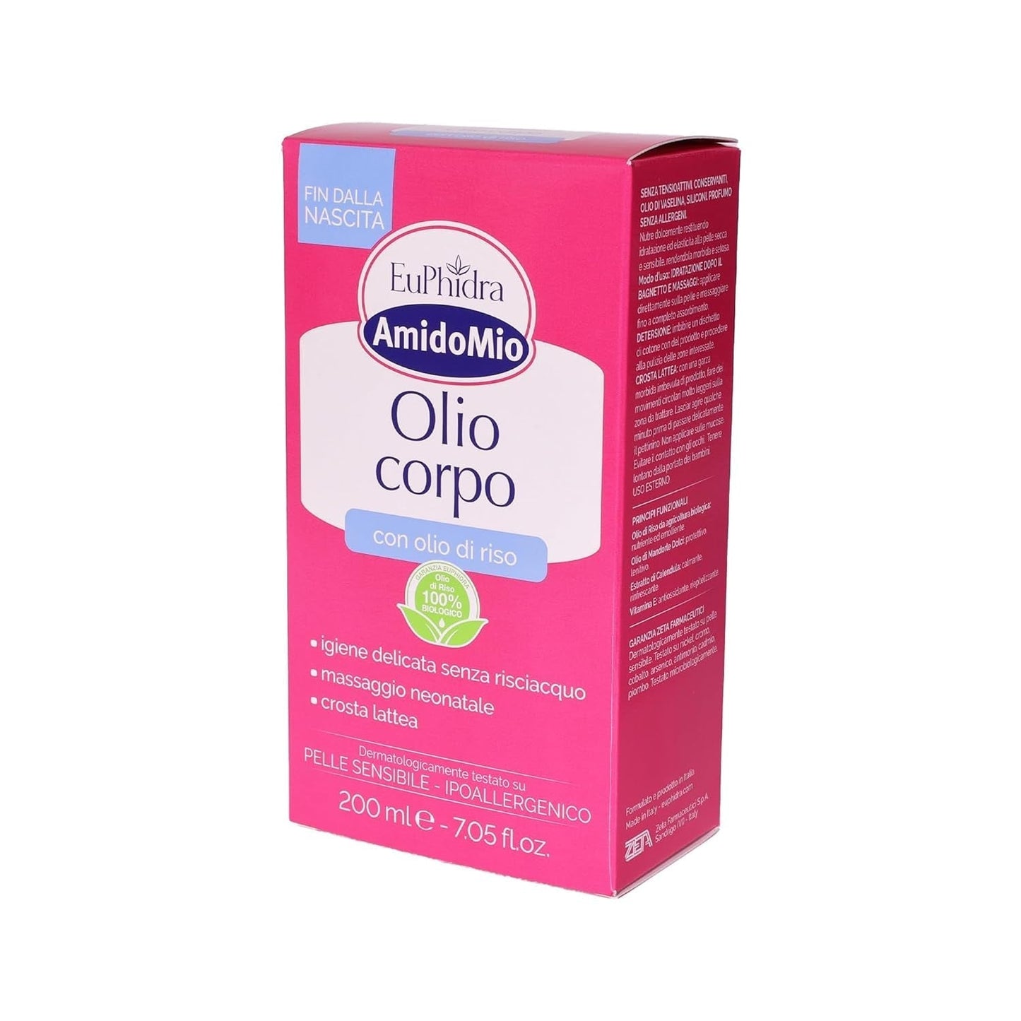 Starch Mio lichaamsolie, verwijdert wiegkapje bij pasgeborenen, 200 ml Kinderen - Bad- en huidverzorging Naty Shop