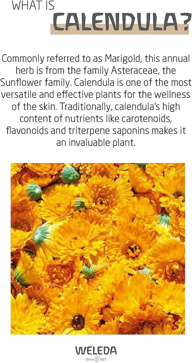 WELEDA Biologische Baby Calendula Verzorgingscrème Lichaam & Gezicht 75ml - Gezichtscrème / huidcrème voor natuurlijke cosmetica met sesamolie en lanoline voor de verzorging van de droge huid. Hydraterende verzorgingscrème voor baby's en kinderen Kinderen - Bad- en huidverzorging Naty Shop