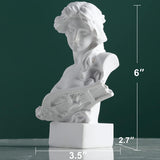 XMGZQ Wit Aphrodite Standbeeld Sculptuur, Hars Griekse Mythologie Buste Standbeeld, voor Coquette Kamer Decoratie, Donkere Academia Kamer Decoratie, Boekenplanken, Partitie, Salontafel Middelpunt Beeldjes en sculpturen Naty Shop