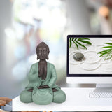 Zen Arôme SBM5 Zen Bodhi beeld, groen/bruin, 20 cm hoog Beeldjes en sculpturen Naty Shop