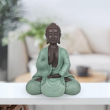 Zen Arôme SBM5 Zen Bodhi beeld, groen/bruin, 20 cm hoog Beeldjes en sculpturen Naty Shop