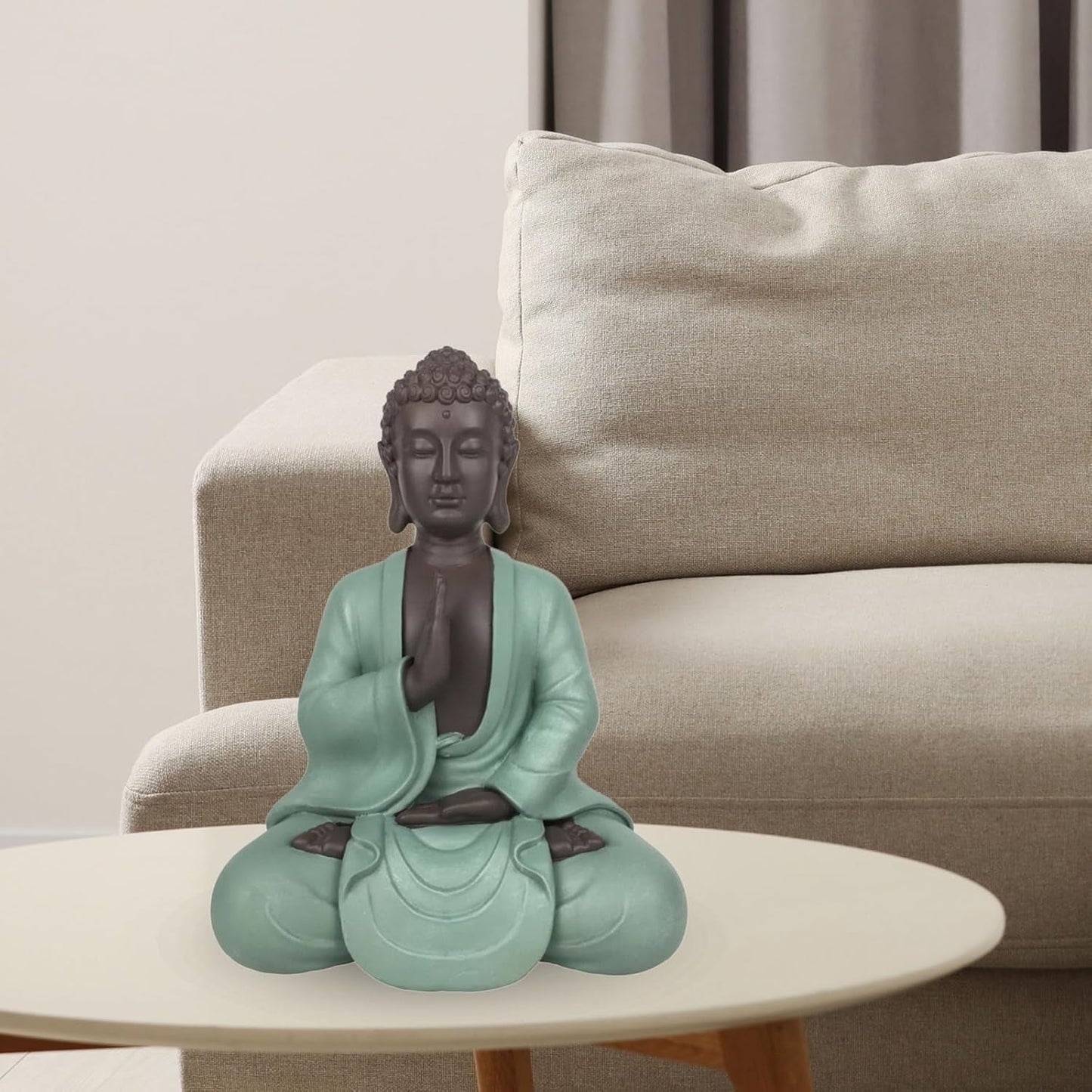 Zen Arôme SBM5 Zen Bodhi beeld, groen/bruin, 20 cm hoog Beeldjes en sculpturen Naty Shop