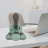 Zen Arôme SBM5 Zen Bodhi beeld, groen/bruin, 20 cm hoog Beeldjes en sculpturen Naty Shop