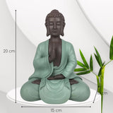 Zen Arôme SBM5 Zen Bodhi beeld, groen/bruin, 20 cm hoog Beeldjes en sculpturen Naty Shop