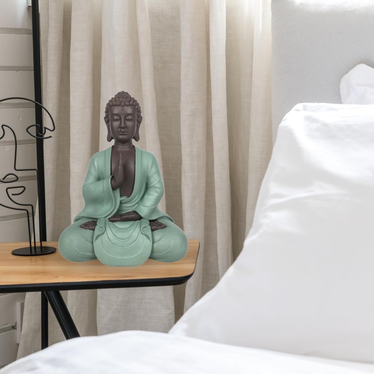 Zen Arôme SBM5 Zen Bodhi beeld, groen/bruin, 20 cm hoog Beeldjes en sculpturen Naty Shop