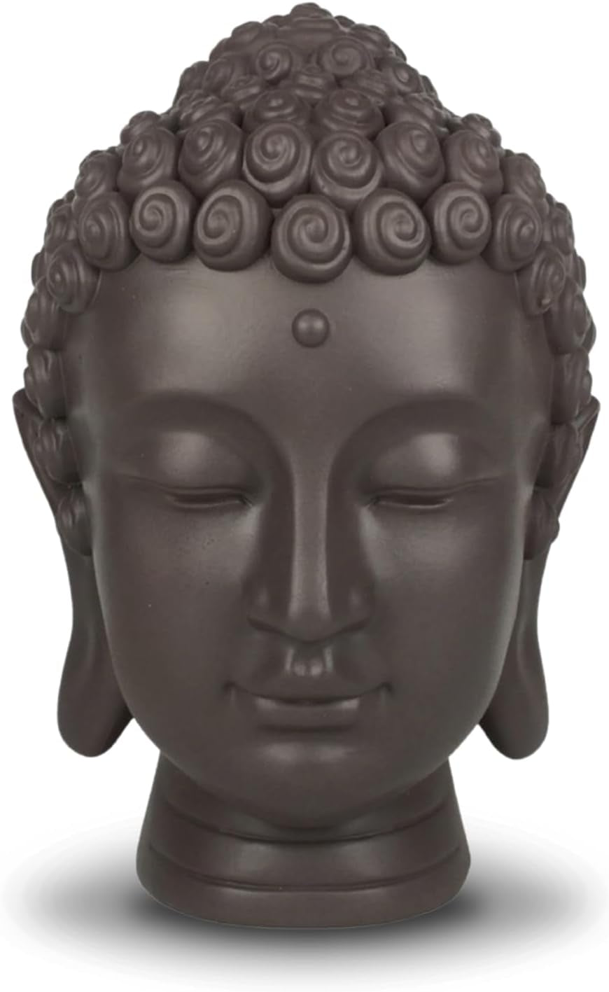 Zen'Light - Boeddhabeeldje - Decoratie voor Zen, meditatie en feng shui - Cadeau voor een ontspannende en spirituele sfeer - Boeddhabeeldje - Hoogte: 20 cm - Kleur: groen/bruin Beeldjes en sculpturen Naty Shop Standaard titel