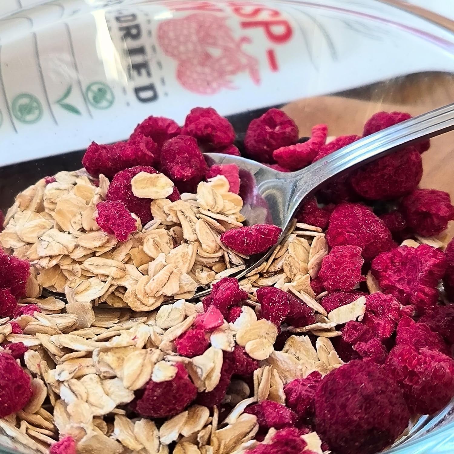 Gevriesdroogde frambozen Gebroken stukjes | XL 300g Gevriesdroogd gedroogd fruit | Gedroogde frambozen Glutenvrij Gevriesdroogd fruit | Gevriesdroogd fruit | Gevriesdroogde frambozen Naty Shop gedehydrateerde producten
