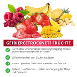Gevriesdroogde frambozen, GEEN Chinese producten, 500 g gevriesdroogd heel fruit, zonder toevoegingen, fruitig, gemaakt in Duitsland Gedroogde producten Naty Shop